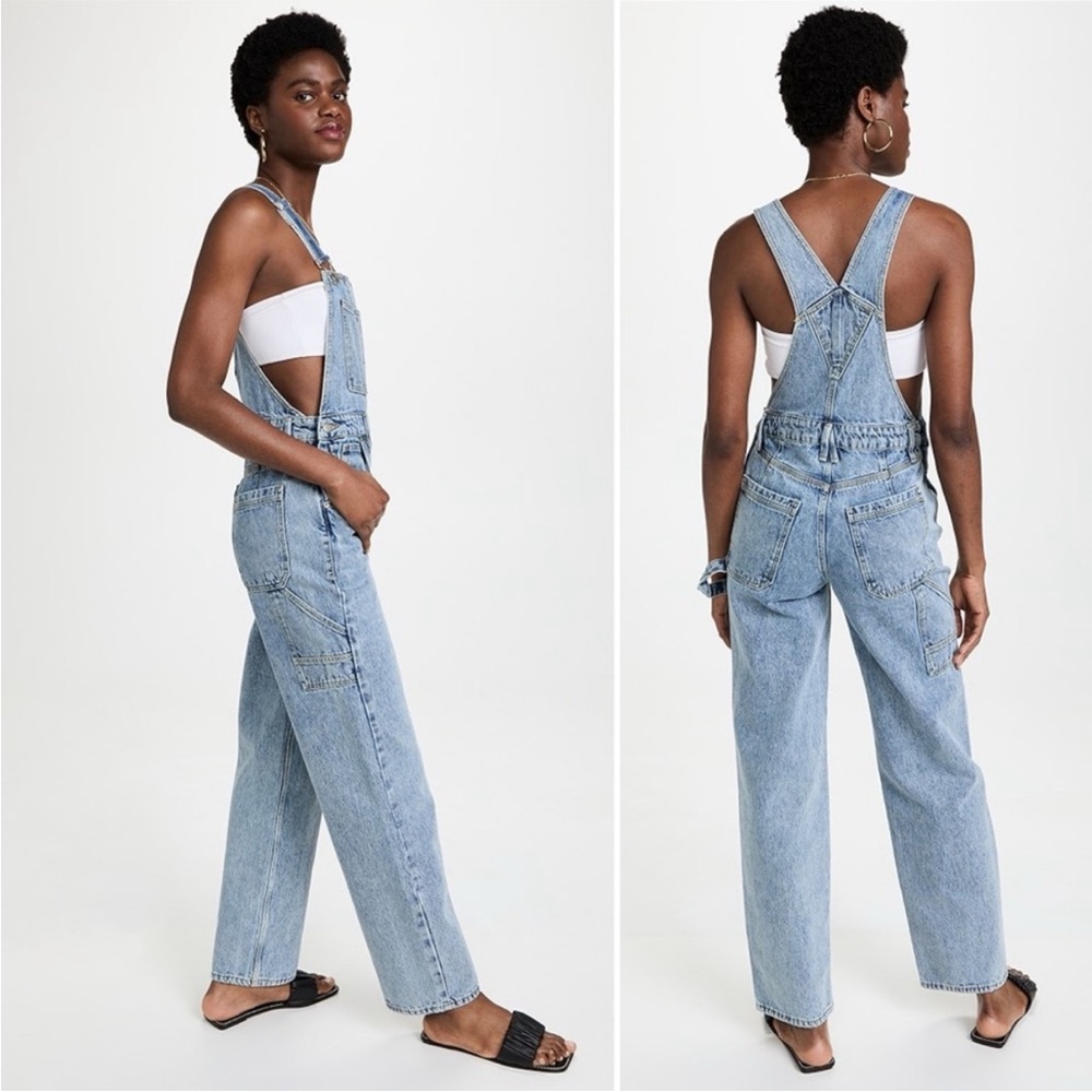 Good American cargo overalls